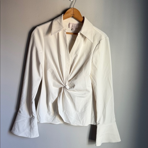 CINQ A SEPT Mckenna Top in Ivory  Small - Picture 2 of 11